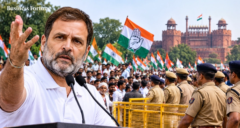  Rahul Gandhi INDIA Bloc Rally: Will Police Restrictions Disrupt Sunday's March to Ramlila Maidan? 